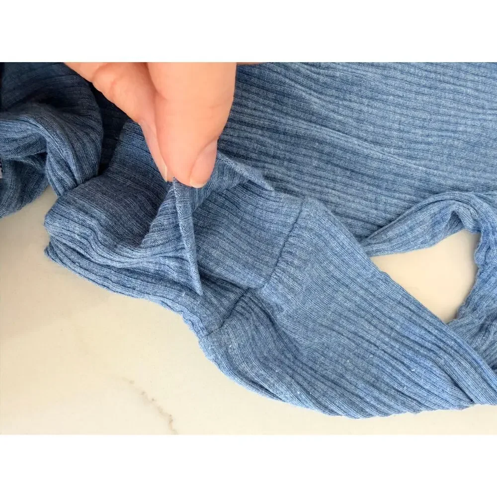 Little Sleepies hazel ribbed crescent zippy